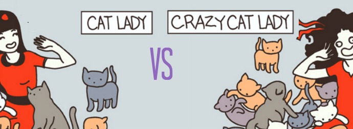 Cat Lady vs Crazy Cat Lady. Can you tell the difference?