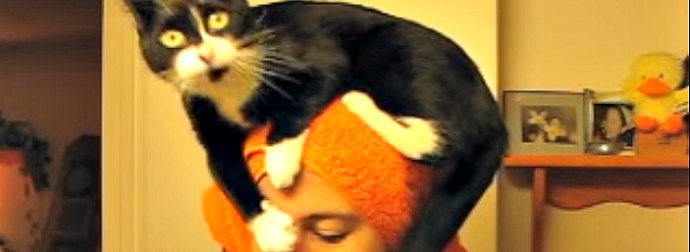 Whenever His Cat-Mom Exits The Shower, This Cat Does Something Totally Weird.